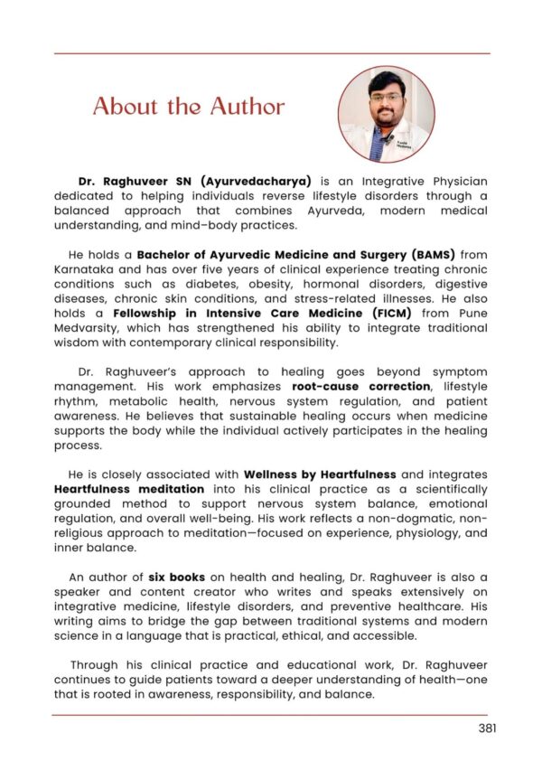 Nitya Ayurveda | Classical Home Remedies for Everyday Health | By Dr Raghuveer SN